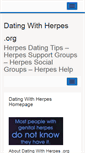 Mobile Screenshot of datingwithherpes.org