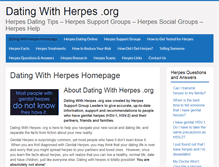 Tablet Screenshot of datingwithherpes.org